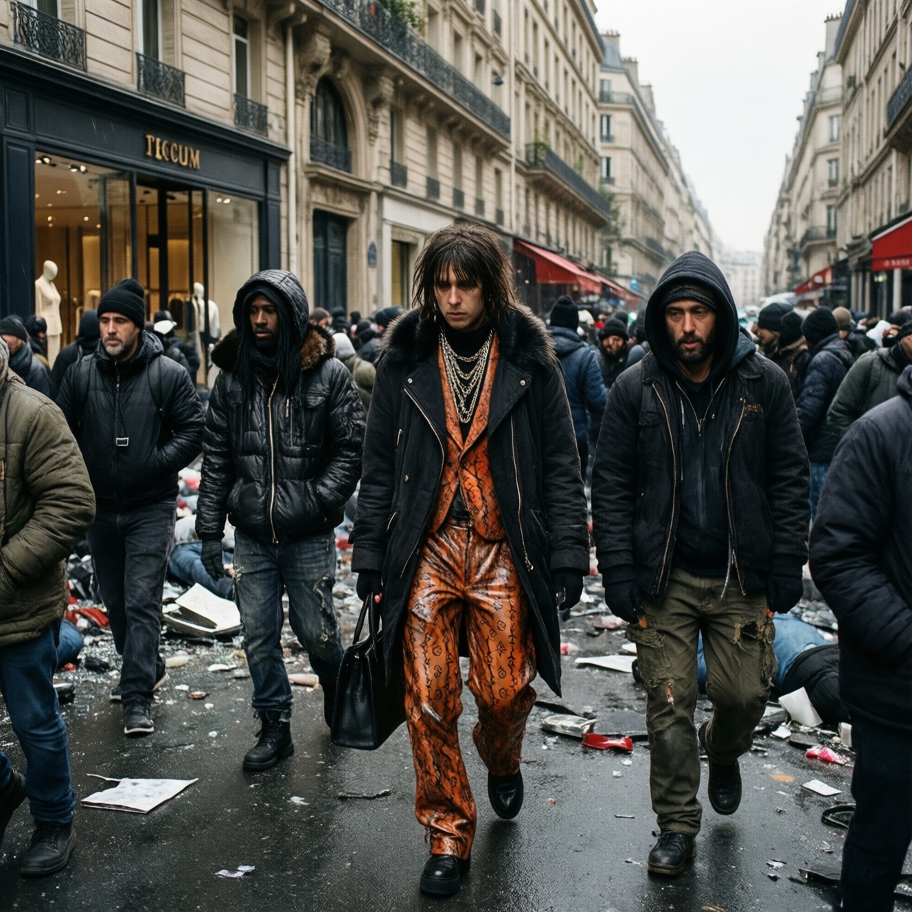 После погромов в Париже на улицах заметили одежду louis vuitton, hermès и celine После погромов в Париже на улицах заметили одежду louis vuitton, hermès и celine